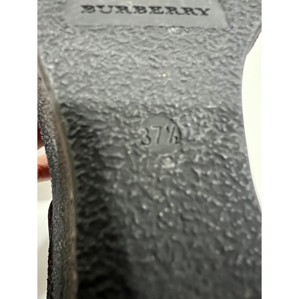 Burberry Prorsum Brown Leather Platform Wedge Booties Women's Size EU 37.5 US 7 - Picture 14 of 14